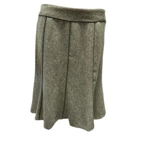 Jessica NWT Vintage Lined MIDI Green Flare Skirt  Size 10P